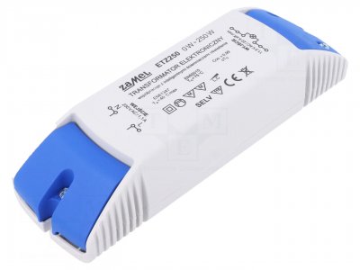 Elektronisk transformator, ZAMEL 30...250 WATT, 11.5 (12) V