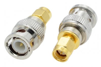 SMA hane till BNC hane, adapter 50Ω