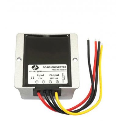 DC/DC Omvandlare 12V till 28V, 280 Watts max. 10A