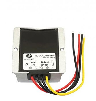DC/DC Omvandlare 12V till 28V, 280 Watts max. 10A