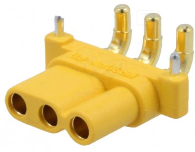 Stickkontakt 3-PIN MR30PW-FB; hane, 15A
