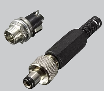 DC-propp med Låsanordning  5.5x2.1 mm hane/hona