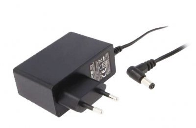 AC adapter ESPE 12V 2.0A 5,5x2,1 mm, L-kontakt