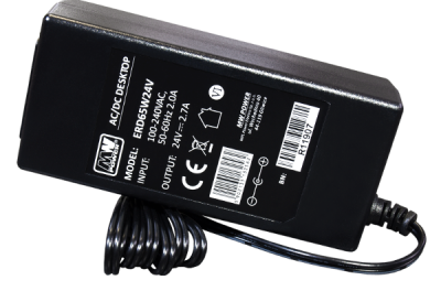 MW POWER:24V/2.7A/60W, desktop, 5,5x2,1, C14