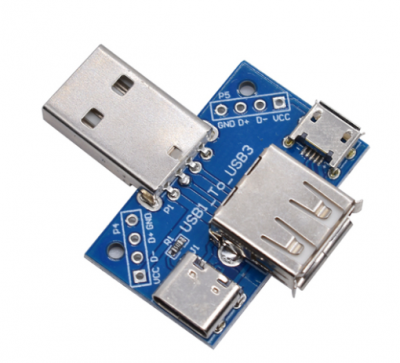 USB micro/USB-C till USB A hane/hona adapter