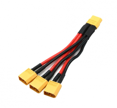XT60 1 till 3 Splitter, 3xHane/1xhona ,14AWG