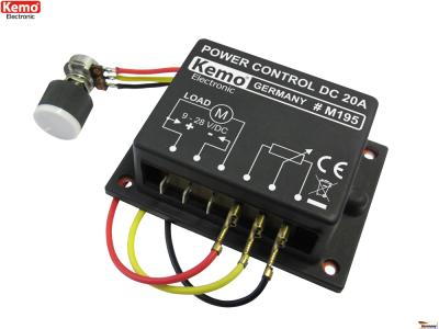 PWM Effektreglage Kemo 9 V/DC, 12 V/DC, 24 V/DC, 28 V/DC