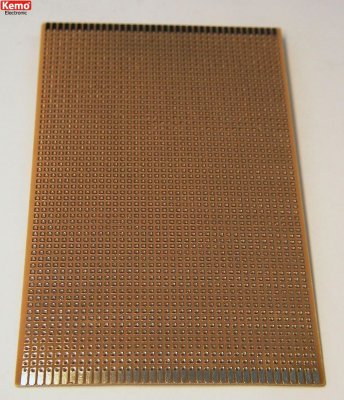 Experimentkort (L x B) 100 mm x 160 mm  Rastermått 2.54 mm, Kemo