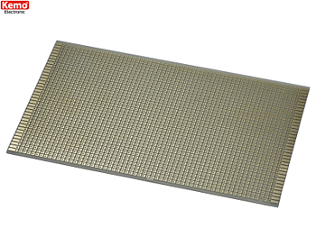 Experimentkort (L x B) 100 mm x 160 mm  Rastermått 2.54 mm, Kemo