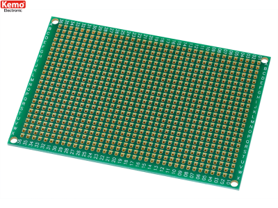 Experimentkort (L x B) 100 mm x 70 mm  Rastermått 2.54 mm, Kemo