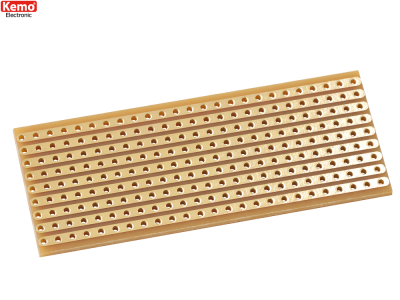 Experimentkort (L x B) 64 mm x 25 mm 35 µm Rastermått 2.54 mm, Kemo