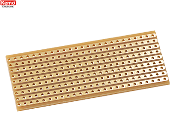 Experimentkort (L x B) 64 mm x 25 mm 35 µm Rastermått 2.54 mm, Kemo