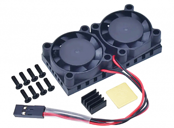 Raspberry Pi 4 Model B,3B+ Dual Fan with Pi 4B Heatsink Kit,