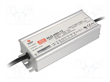 AC adapter 12V  Mean Well HLG-40H-12, 3.33A IP67