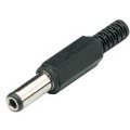 DC kontakt 5.5 x 2.1x14mm hane