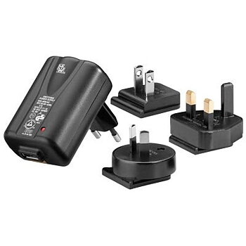 Resedapter med utbytbara kontakter, USB