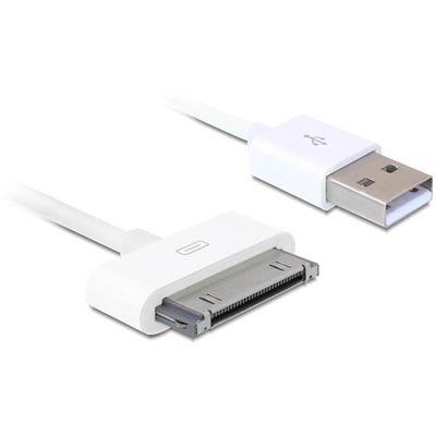 USB-synk-laddarkabel till iPhone, iPad och iPod, 1m