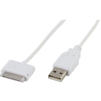 USB-synk-laddarkabel till iPhone och iPod, 1m