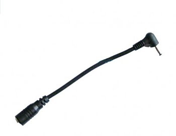 Vinklad DC adapter 3.5x1.35 hane till 3.5x1.35 hona