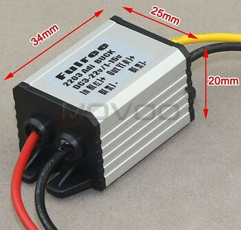 DCDC-omvandlare 12..22V till 1...15V 3A