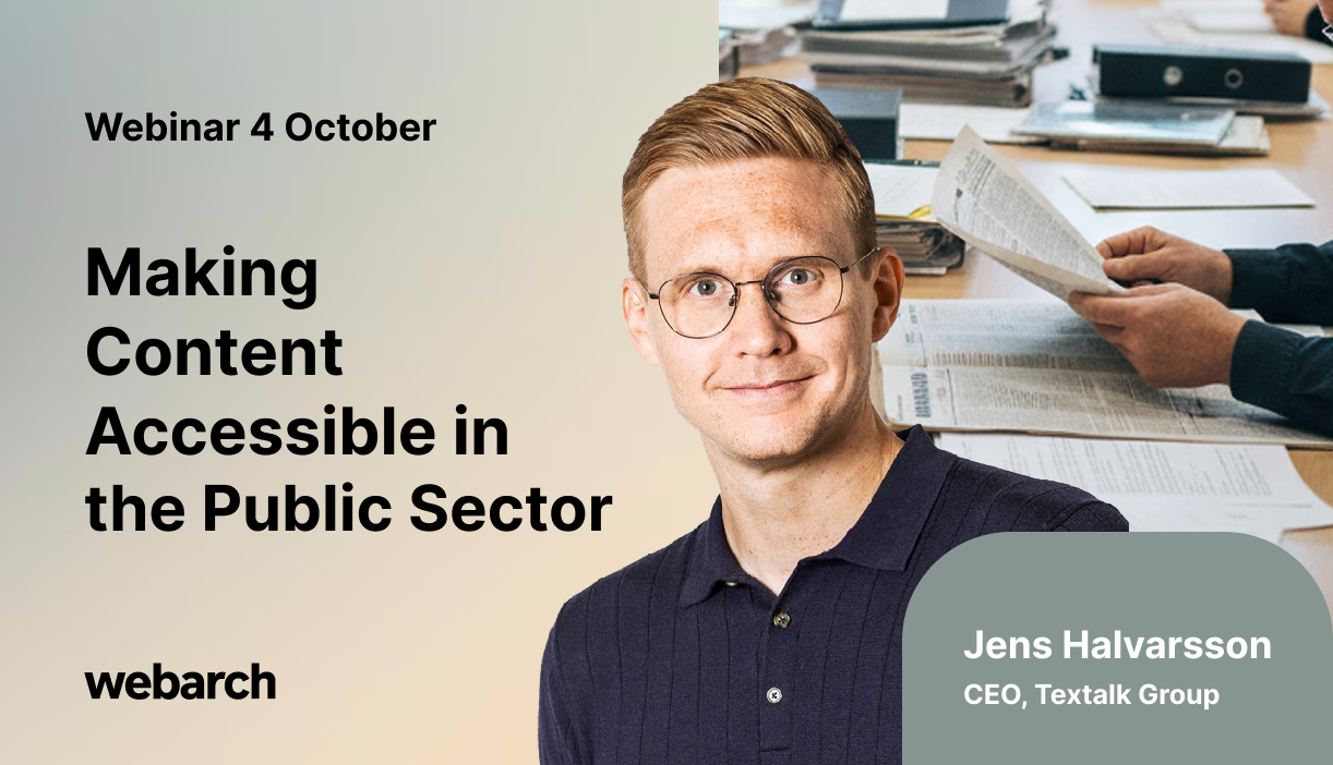 Webinar public sector