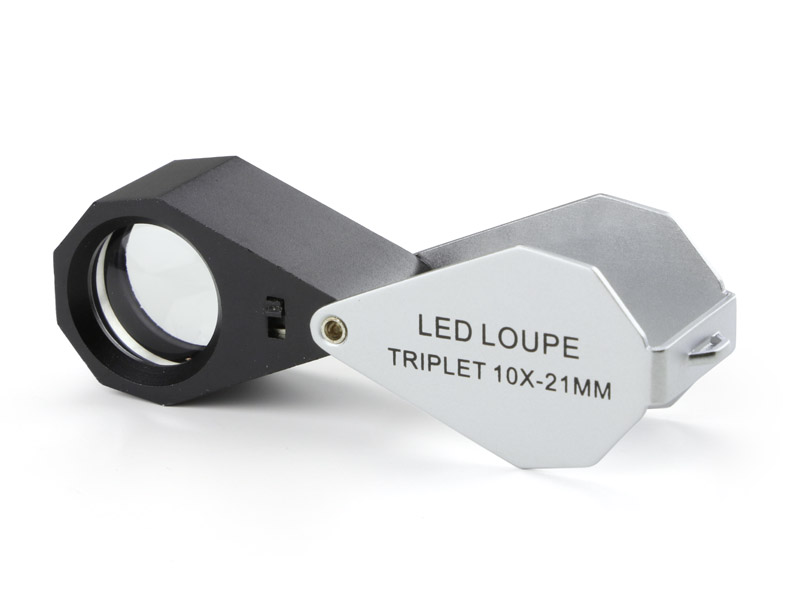Botaniklupp, triplet,  10x, LED