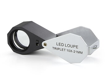 Botaniklupp, triplet,  10x, LED