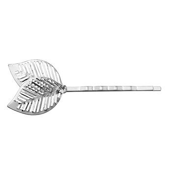Silver Hairpin With Leaves