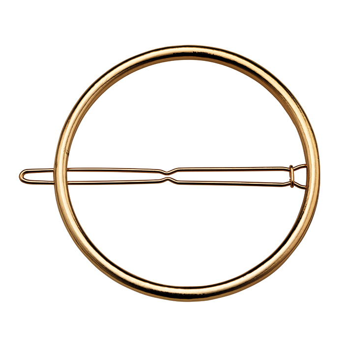 Lina - Circle Hairclip Silver XL