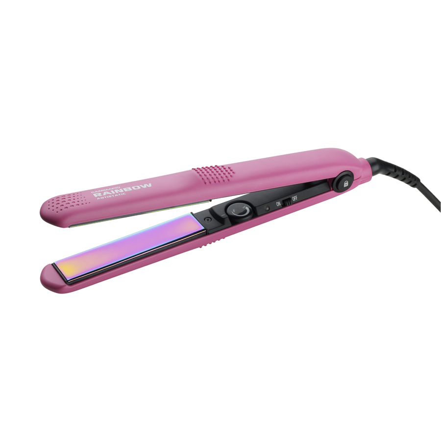 Gamma Più Rainbow Straightener Rosa Plattång