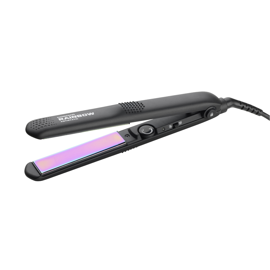 Gamma Più Rainbow Straightener Svart Plattång