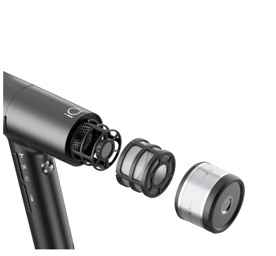 GA.MA IQ2 Compact hair dryer Black - Hårfön - 5
