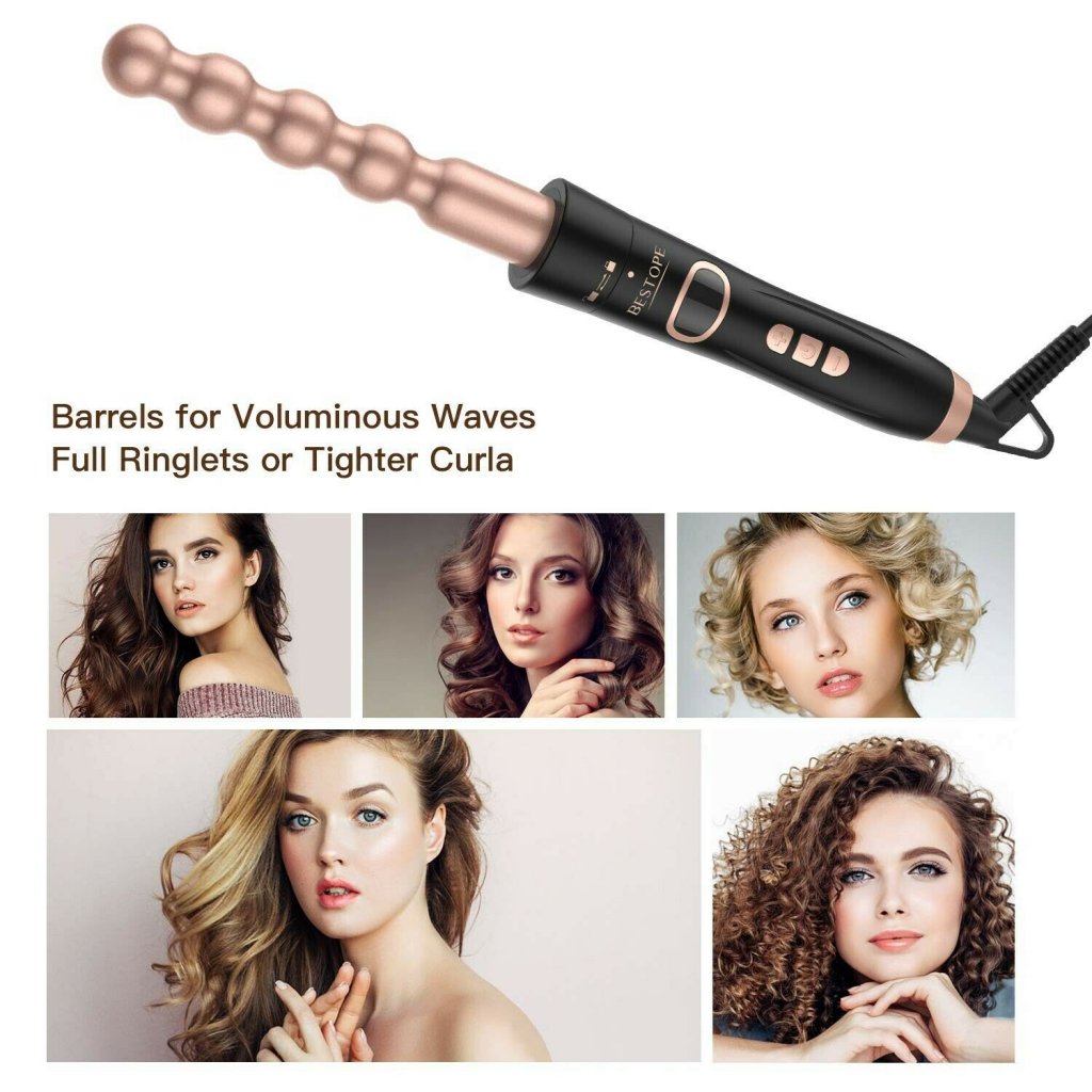 Bestope 6 in 1 Curling Iron Wand Set - 4