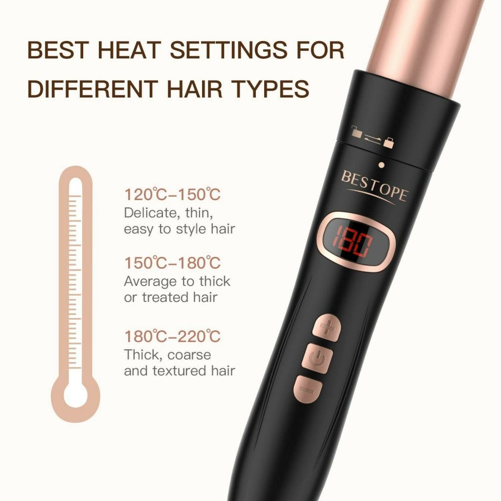 Bestope 6 in 1 Curling Iron Wand Set - 6