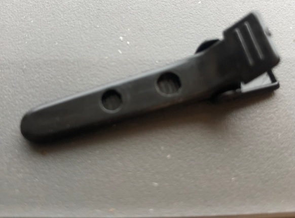 Nylonclips enbens svart