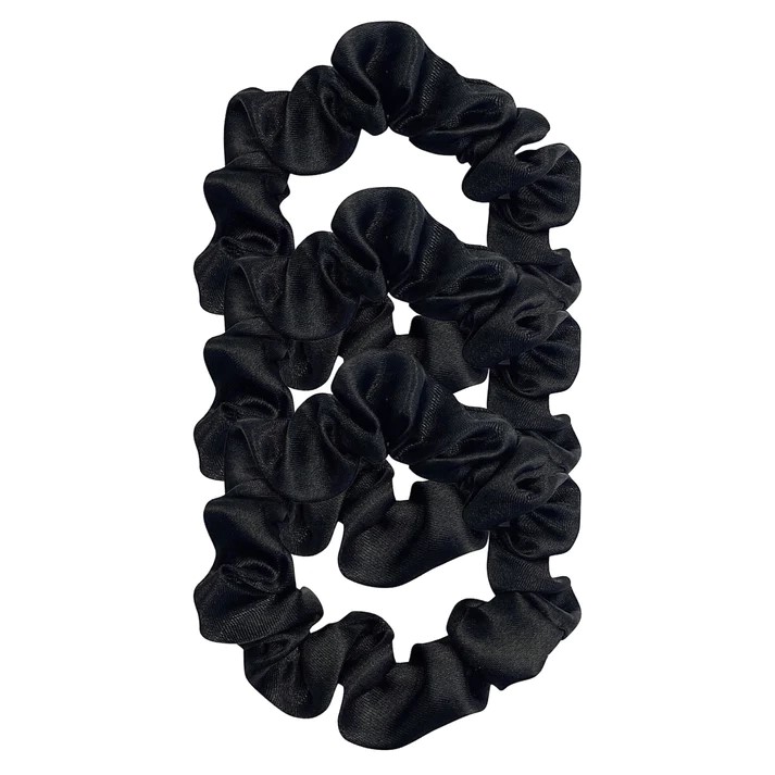 Stella Details Scrunchies 3-Pack i Presentask -svarta