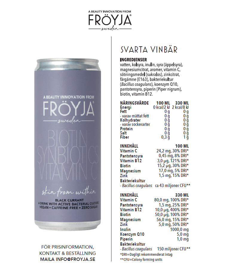 Fröyja Black Currant 330ml - 2