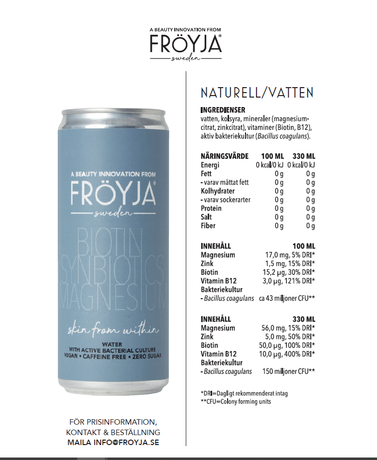 Fröyja Water Naturell 330ml - 2