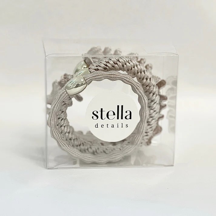Stella Details 3 pack Beige Hårsnoddar i Presentförpackning - 2