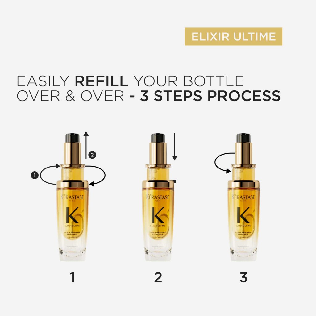 Kerastase Elixir Ultime L'huile Originale Hair Oil - Refill75ml - 4