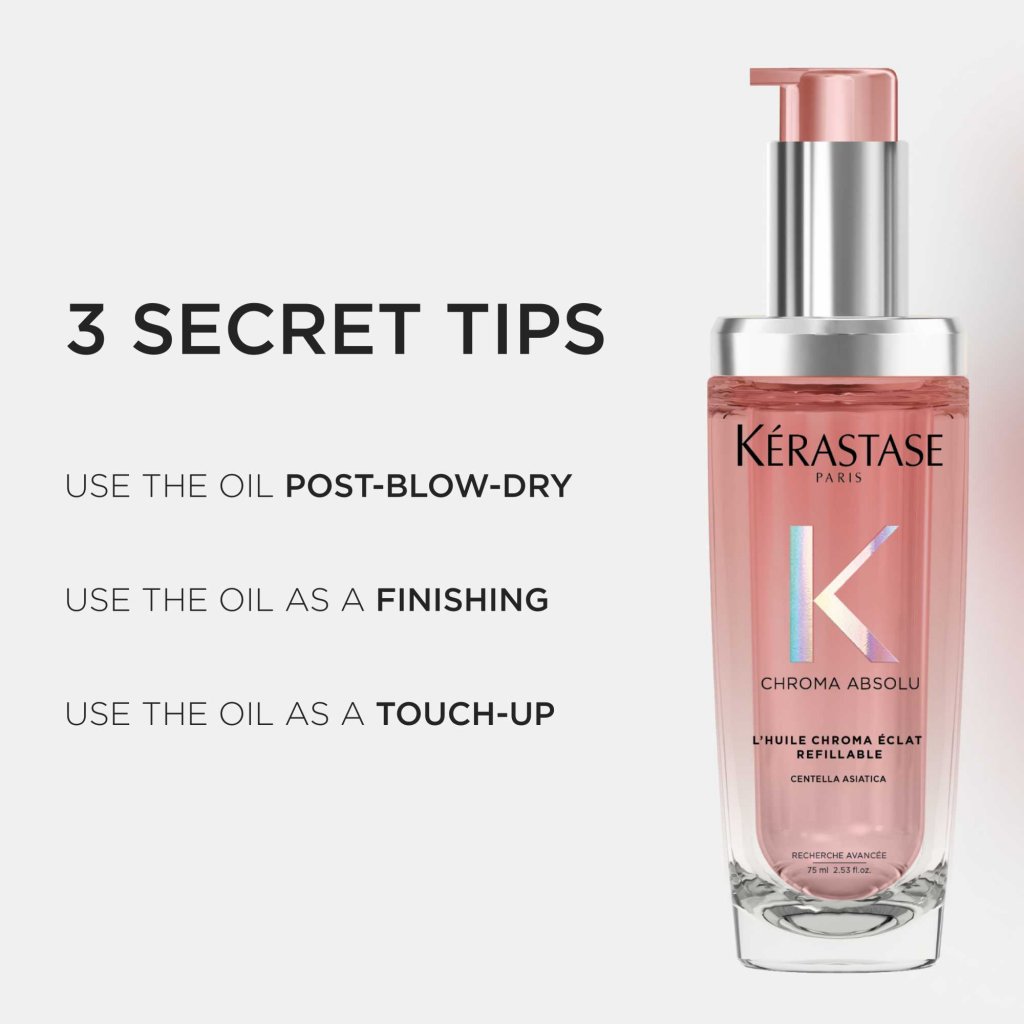 Kerastase Chroma Absolu Chroma ’Eclat Refillible Hair Oil för färgat hår 75ml - 2