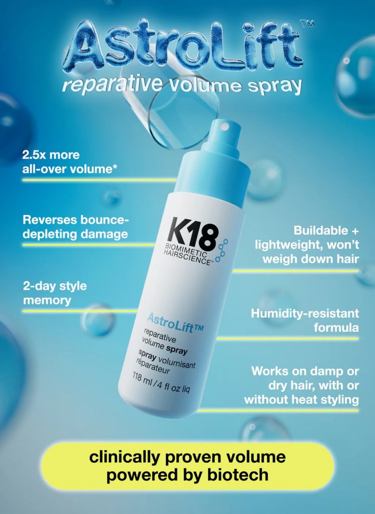 K18 AstroLift Reparative Volume Spray 118 ml - 2