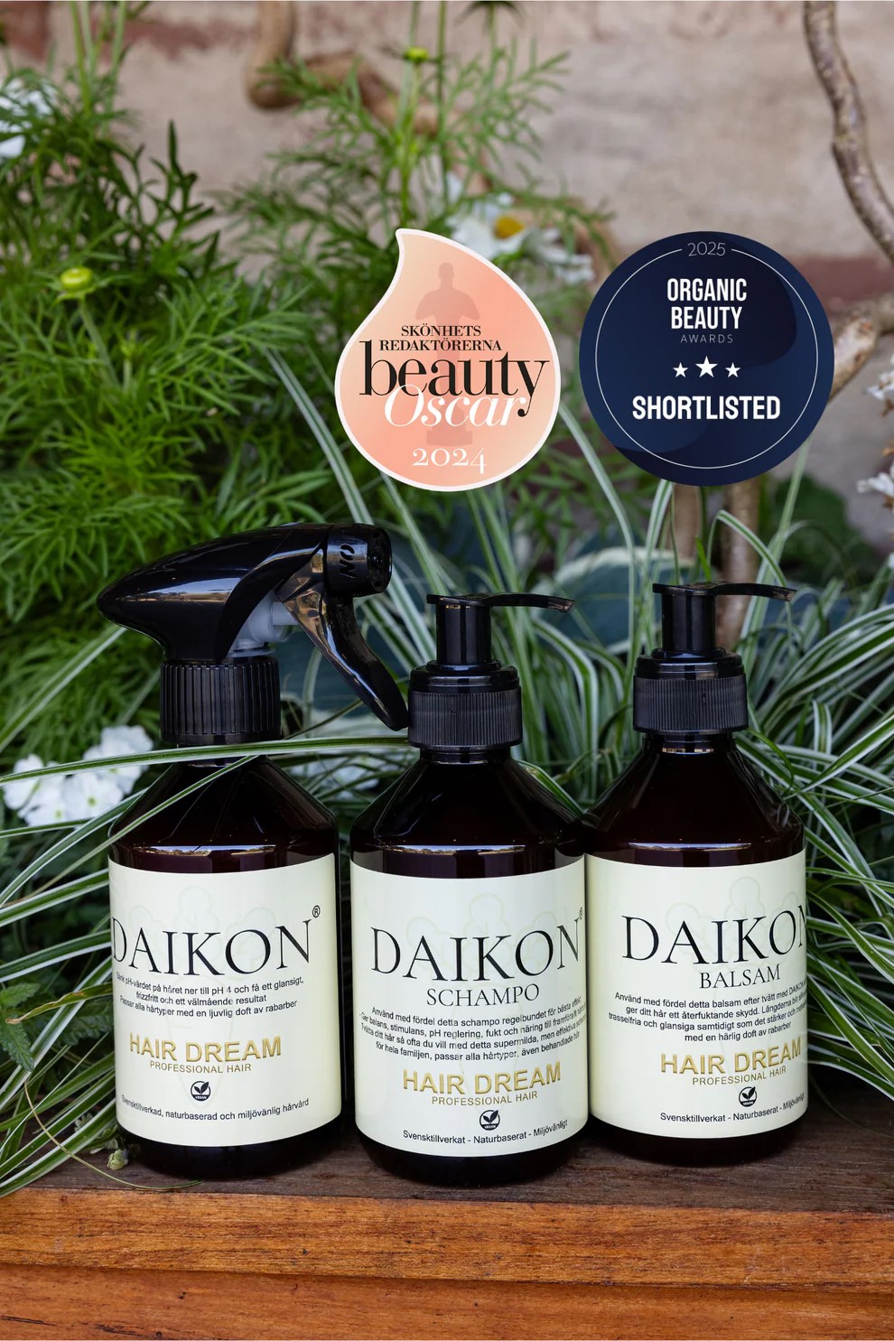 DAIKON Kit - Schampo - Balsam - Leave-In-3x- 250 ml