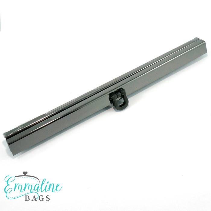 WALLET CLOSURE - 7 1/2" WIDE - Gunmetal
