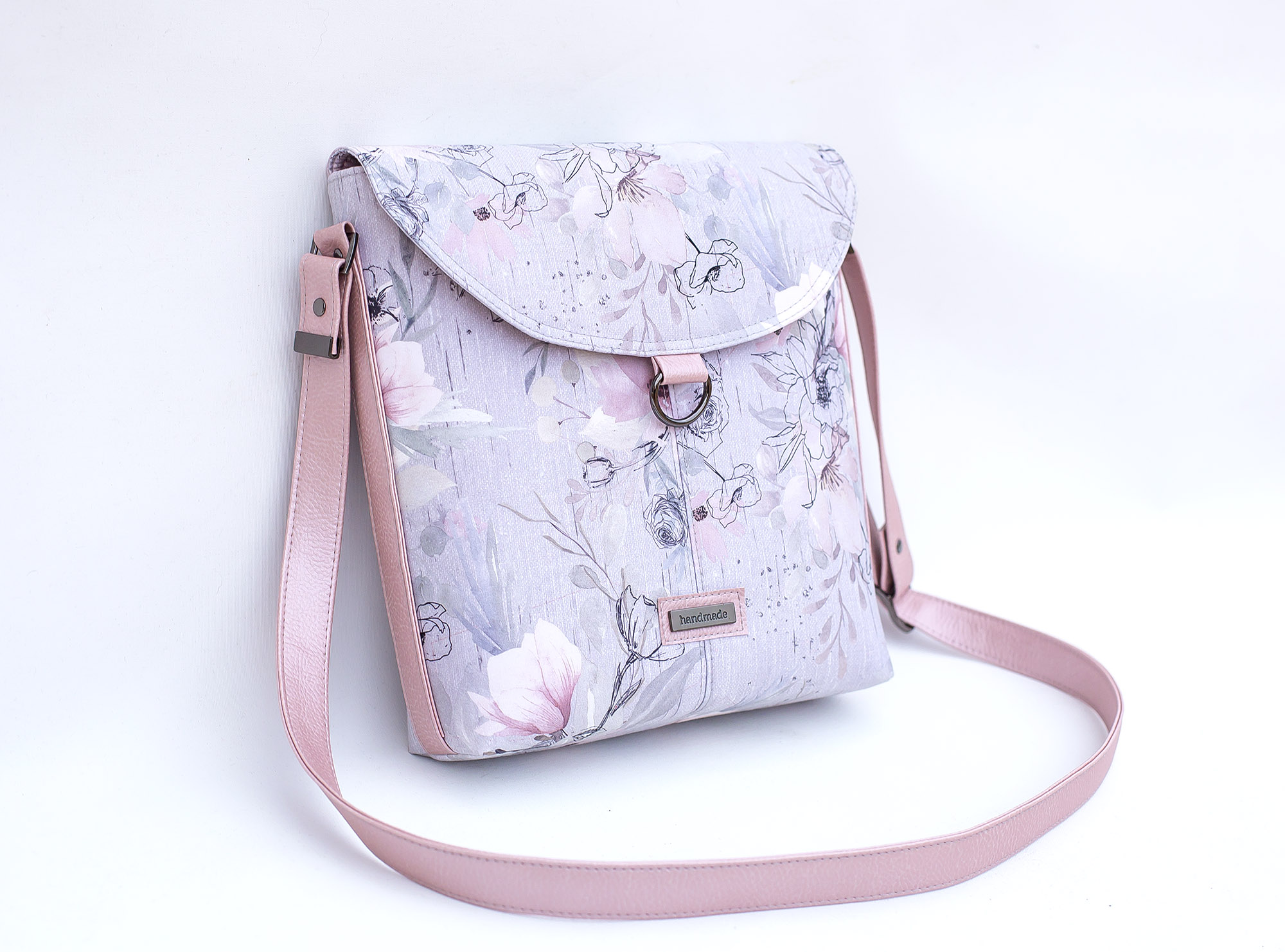 Metal Bag Label "Handmade" - Gunmetal  - Emmaline - 2