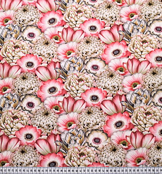 Large Packed Pink Florals - Tivoli Garden