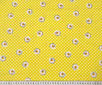 Oops A Daisy - vita blommor på gult