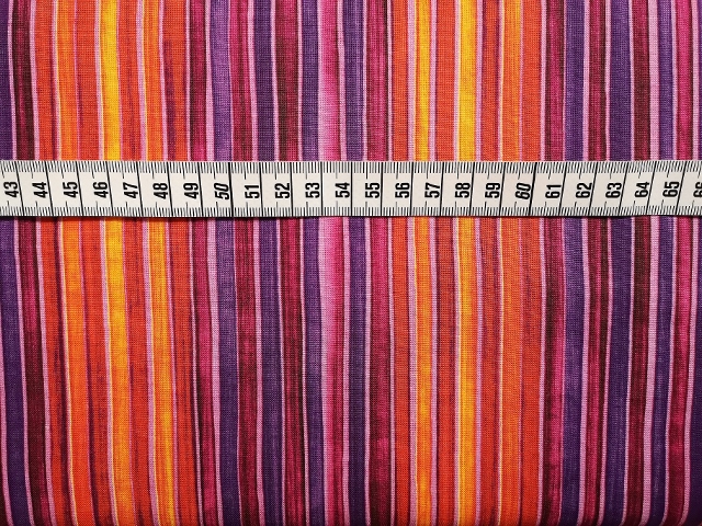 Randigt, lila-orange - 2