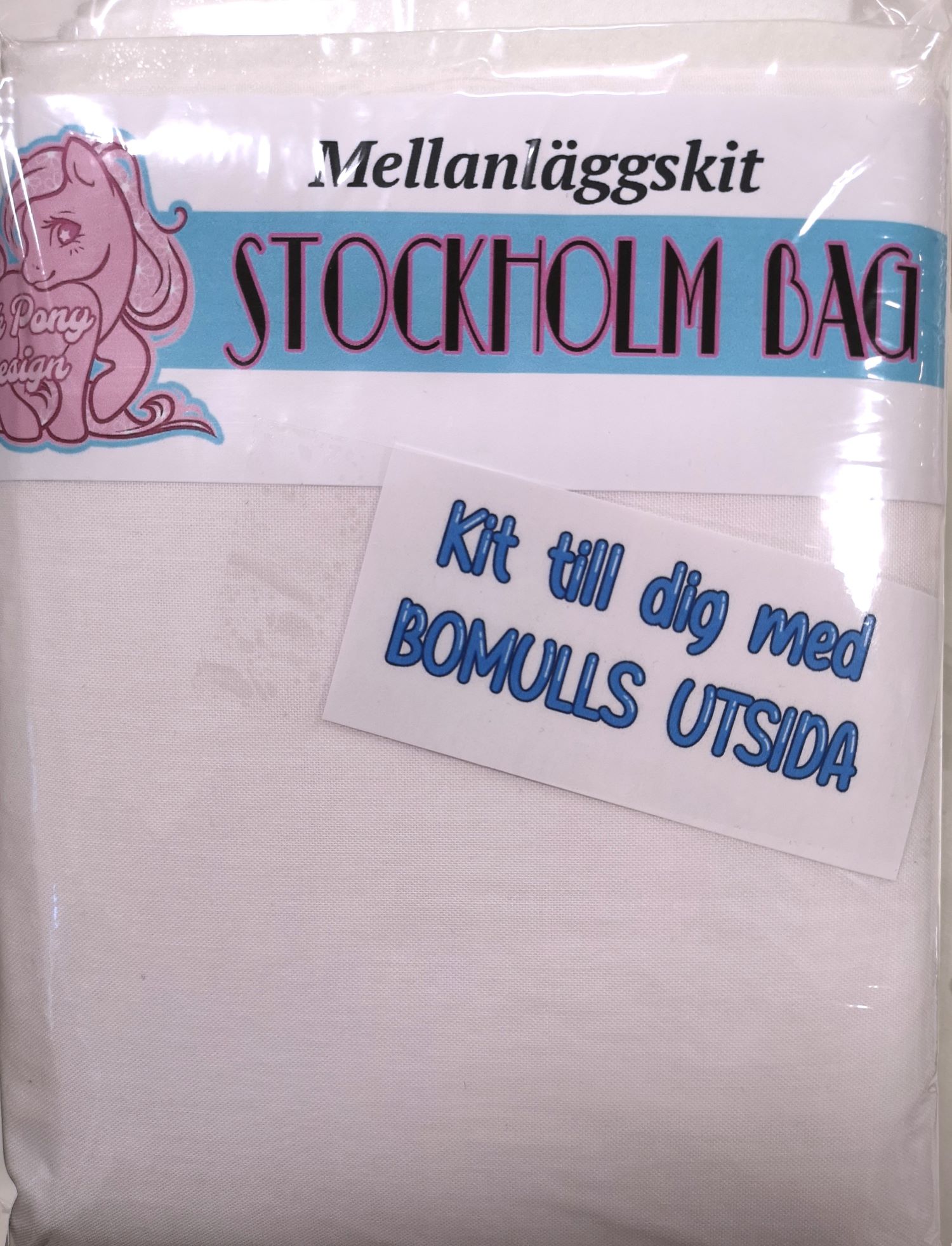 Stockholm Bag - mellanläggskit när du syr utsidan i bomullstyg