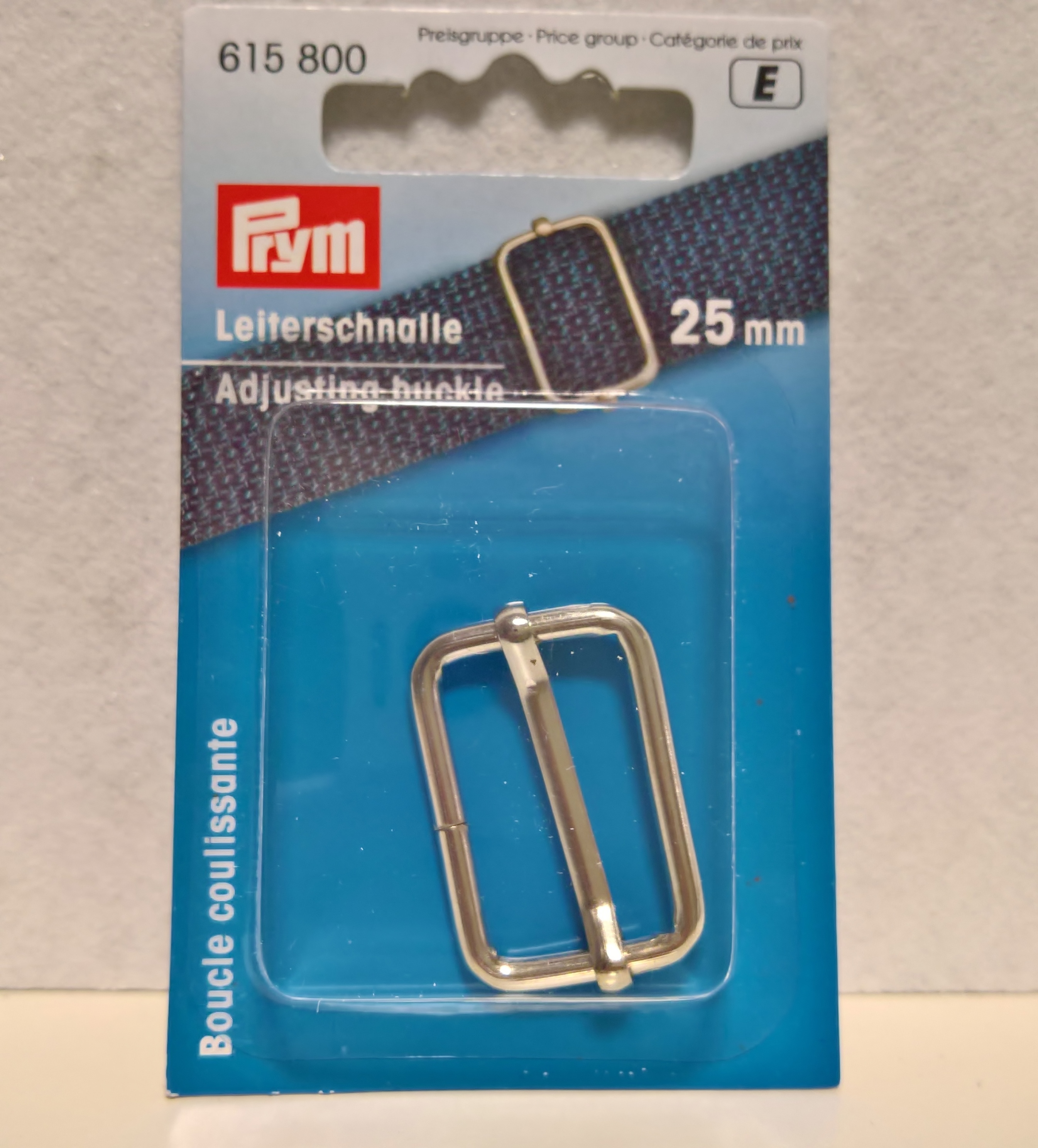 Justerspänne, nickel - 25 mm, Prym